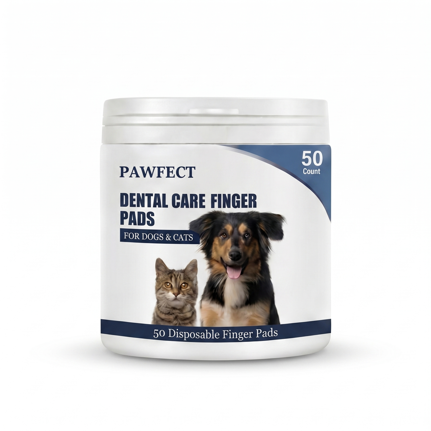Pawfect Dental™ 50 Piece — Vet-Formulated Dental Finger Brushes