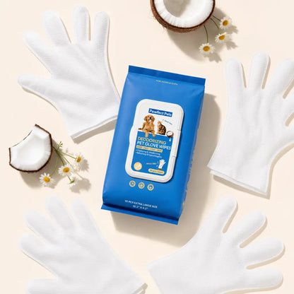 Pet No-Wash Gloves Deodorizing Disposable Pet Wipes